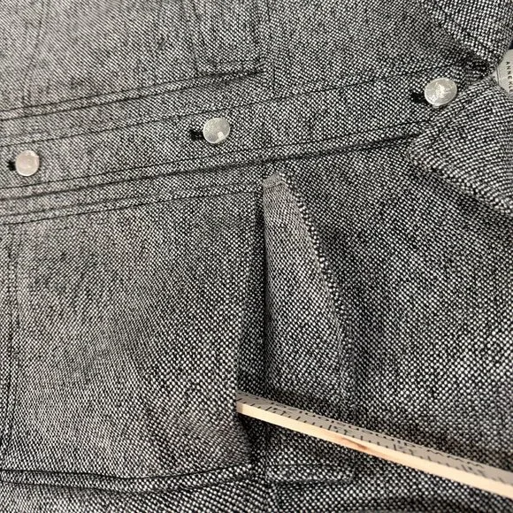 WMN 12 Anne Klein Tweed Lined Jacket Blazer Button Front Black/Gray nwot - Picture 7 of 13